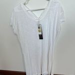 Ideology NWT  WOMENS WHITE TWIST OPEN BACK TEE MEDIUM Photo 3