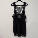 Anthropologie Sheer Mix Halter Mini Lingerie Dress XL Photo 1