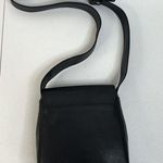 Vintage Bag Black Leather Crossbody Silver Heart Concho Adjustable Strap READ Photo 5