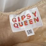 Gypsy  Queen Dress Boho Lace Crochet Fringe Cream S/M Photo 7