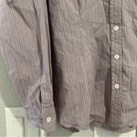 J.Jill  Striped Button Down Long Sleeve Shirt LARGE Photo 2