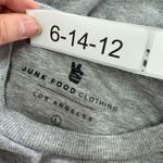 Junk Food Clothing Sweatshirt Women Large Grey Barbie Cropped Flea Market Fleece Gray Photo 2