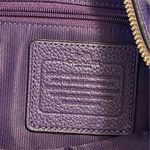 Coach Authentic  Charlie Carriage Woman’s Purple Leather Handbag Photo 6