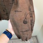 Chico's Chico’s Design Women’s Brown 100% Linen Button Down Shirt Large Lagenlook Photo 7