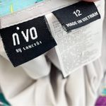 NVO by Lanctot Women's Golf Skort Athletic Skirt with Shorts Geometric Size 12 Blue Photo 3