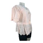 Penelope Rose Light Elegant Pink Blouse Size L 100% Cotton Size L Photo 4