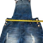 Celebrity Pink Y2K Denim Shortalls Overalls Frayed Hem Festival Western Coastal Cowgirl Country Photo 4