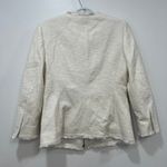 Hugo Boss  Womens Jacket 4 NWT $545 White Open Front Fringe Designer‎ Coat Photo 3