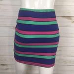 Material Girl  Colorful Striped Bodycon Skirt Photo 3