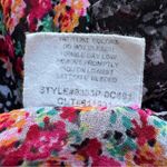 Cha Cha Vente Ditsy Floral Sheer Womens Top Boho Patchwork Crochet Insert PXL Pink Size undefined Photo 11