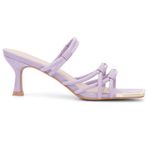 TORGEIS Medinilla Faux Suede Strappy Kitten Heel Sandal Lavender Open Toe Sz‎ 11 Purple Photo 12