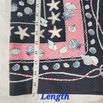 Talbots size 10 navy blue pink seashell nautical preppy mini skirt Photo 5
