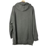 Topshop  Dark Gray Oversized Long Relaxed Fit Hoodie Sweatshirt M/L Photo 2