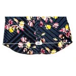 Banana Republic  Blue Lattice Floral Print Collar Classic‎ Fit Blouse MEDIUM Photo 5