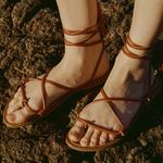 NIB DÔEN & K.Jacques Bikini Sandal | Sz 40 (9) | Rouge Vachetta Brown Photo 1