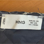 Mango Printed Quilted Cotton Jacket Floral print Blue White Sz M/L Photo 12