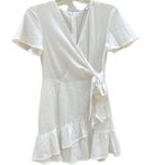 Princess Polly Womens size 4 Company for One white wrap dress-DEFECT👇🏼 Photo 1