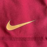 Nike  PRO DRI-FIT Fitted Hot Pink Peach Biker Gym Shorts Size Small EUC #0840-AT Photo 2