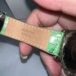 Chico's  Green Croco Embossed Strap Big Number Watch (needs‎ battery) Photo 7