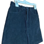 Brandy Melville  Womens Corduroy‎ Black Mini Skirt Size OS Photo 1