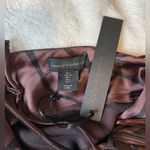 House of Harlow  1960 Satin Maxi Slip Dress Brown Cut Out Spaghetti Straps Small Photo 4