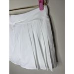 Lululemon New  Side Pleat HR Tennis Skirt in White Sz 12 Photo 5