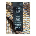 ASOS  Design Knitted Maxi Dress Space Dye Bodycon Knit Slit Women Size 14‎ Photo 10