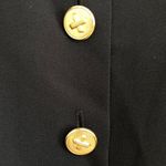 Black Dress with Gold Buttons & Flounce Hem 4 Photo 5