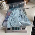 Sacred Threads  Jacket Womens M/L Baby Blue Patchwork‎ Embroidered Full Zip Hood Photo 7