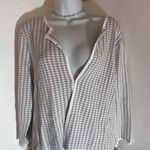 Etcetera NWT Brown & White Checkered Blazer Jacket Size L – Stylish Career Layer Photo 0