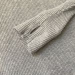 Aerie Offline by Wow! Waffle Henley T-Shirt Thermal Top Gray Womens Large Boxy Photo 8