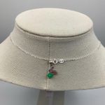 Handmade Fine Silver 999 Green Vintage Jade Pendant Necklace Photo 5