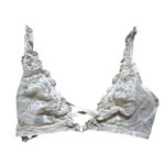 Out From Under URBAN OUTFITTERS White Lace Bralette Bra Criss Cross Strap Medium Photo 3