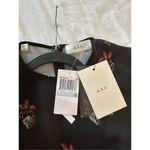 ALC Frank NWT A.L.C. Black floral Long Sleeve 100% Silk Dress Size: 0 Photo 8