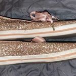 Kate Spade Rose Gold Glitter Sneakers, size 8 Keds Photo 2