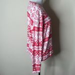 PINK - Victoria's Secret PINK Victoria’s Secret Red and White Christmas Print Sweatshirt Photo 3