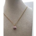 Juicy Couture Pink Enameled Rhinestone Cupcake Pendant & Necklace 18” Gold Tone Photo 1