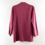 J. Crew Cecile Relaxed Sweater Blazer Jacket Cotton Berry Red Small Photo 3