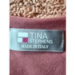 Tina Stephens Silk Blend Batwing Top Pink One Size Made in Italy Photo 3