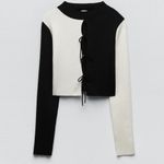 ZARA Bow trim knit sweater
Black and White Photo 6