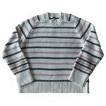 Madewell Cotton Crewneck Relaxed Sweater Size M In Stripe Photo 0