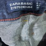 ZARA Basic Skinny Distressed Embroidered Jean Size 6 Photo 12