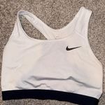 Nike Women's White and Black Sports Bra Photo 0