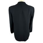 Akris Womens Size 4 Single Button Blazer Jacket Suit Black 100% Virgin Wool Job Photo 7