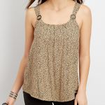 Maurice's Tan Black Polka Dot Tortoise Ring Tank Size Medium Photo 0