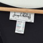 Joseph Ribkoff Asymmetrical Striped Sleeveless Liquid Knit Midi Dress Size 12 Photo 2