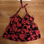 Aqua Green Ruffle Halter tankini swim top Coral Beach Photo 4