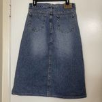 Calvin Klein Vintage Bias cut A line denim midi skirt size 30 Photo 4