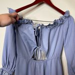 Majorelle  Nicki Gown Maxi Dress With Train in Baby Blue Womens XS Photo 4