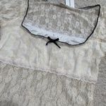 Kimchi Blue Malka Sheer Lace Top NWT Size M - Ivory Photo 5